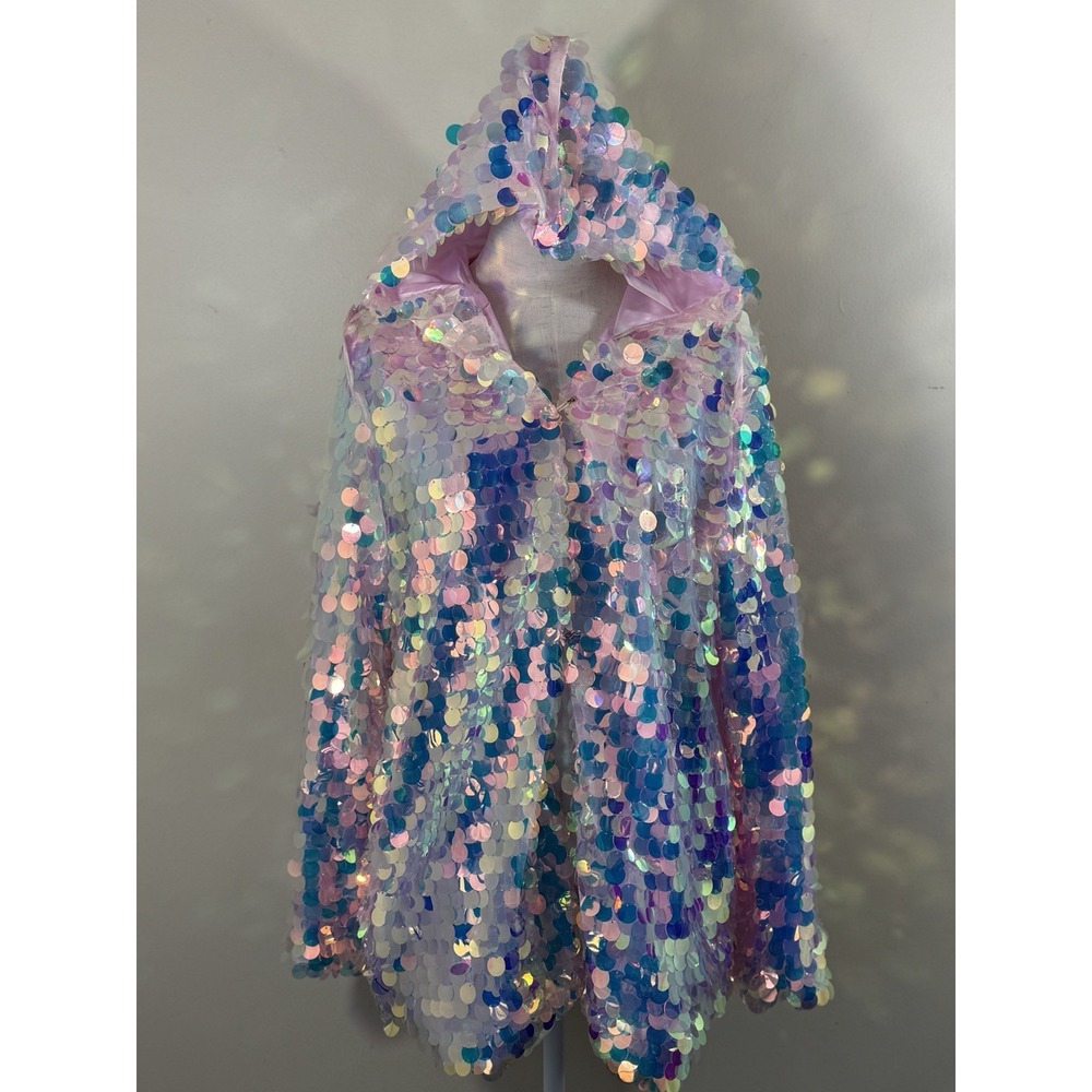NWT Niwota LED Light Up Sequin Jacket Women L Pink Festival Halloween Rave - Picture 1 of 16